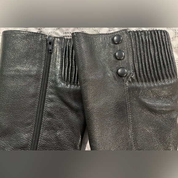 Sofft Black Leather High-Heel Boots, Women’s Size 6.5, Mid-Calf Zip Up Height - Picture 2 of 6